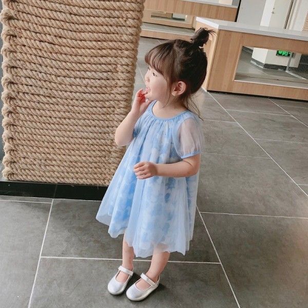 H19117 61 pop princess Aisha chiffon dress girl princess skirt
