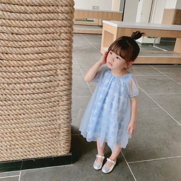 H19117 61 pop princess Aisha chiffon dress girl princess skirt
