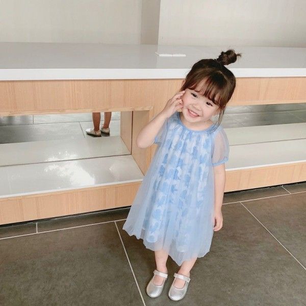 H19117 61 pop princess Aisha chiffon dress girl princess skirt
