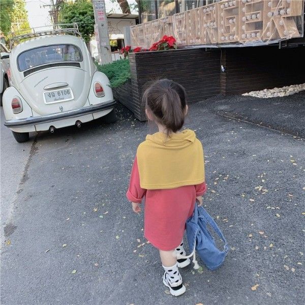 2020 spring two caviar children's wear 1-5-year-old girl baby cartoon long t leisure skirt long sleeve