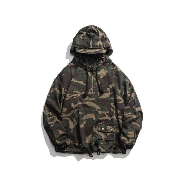 Tooling jacket men's 2019 spring new camouflage Ja...