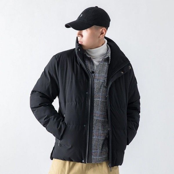 DS men's wear  2019 winter ins trend new stand collar warm men's coat winter simple fashion cotton man
