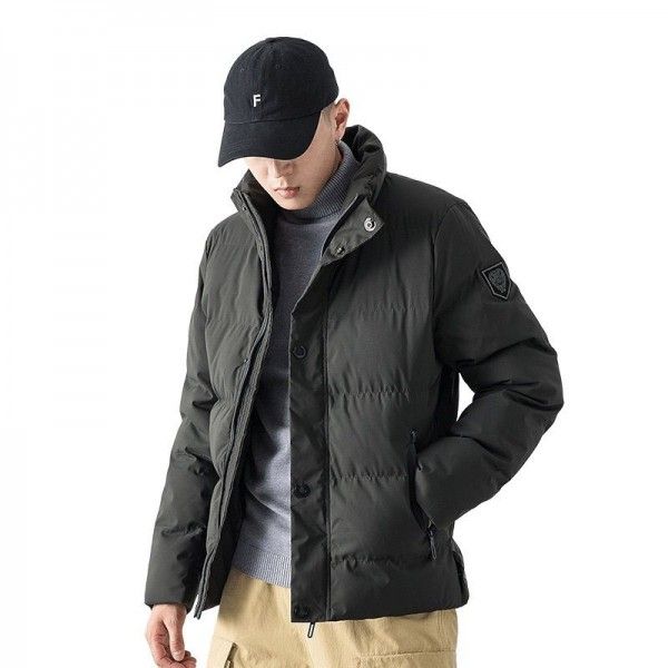 DS men's wear  2019 winter ins trend new stand collar warm men's coat winter simple fashion cotton man

