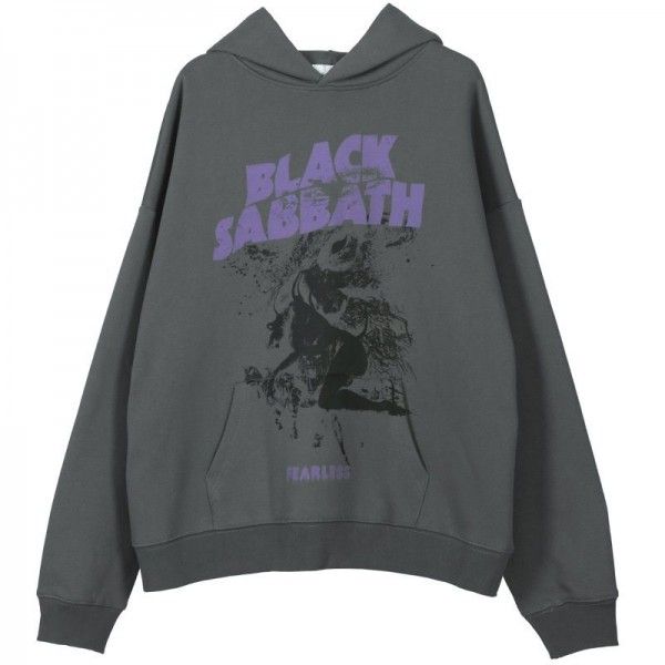 #Ovdy 19fw original fashion brand men's and women's couple's bodyguard Hoodie rock band black holiday theme
