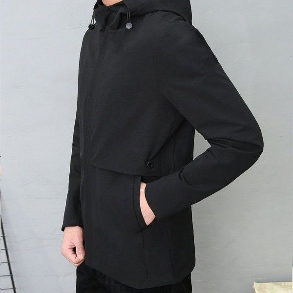 Pipe shark spring new men's jacket body leisure sports large coat men's slim jacket coat
