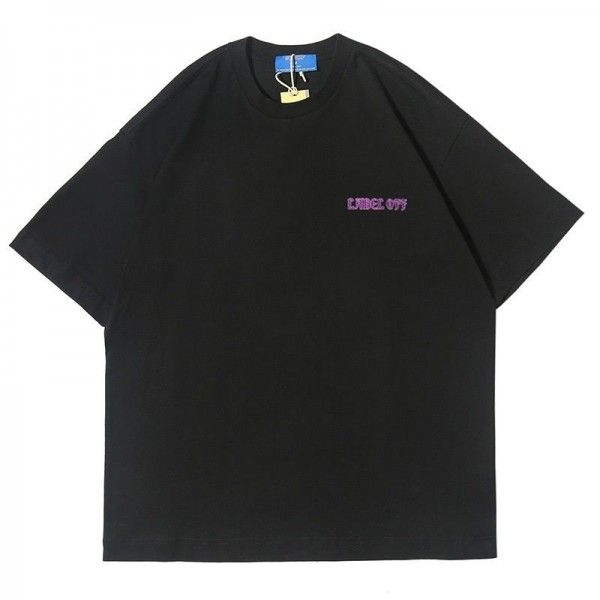 9626 × ovdy 20ss new Guochao brand Unisex Half Sleeve Tee image theme men's short sleeve bottoming T-shirt
