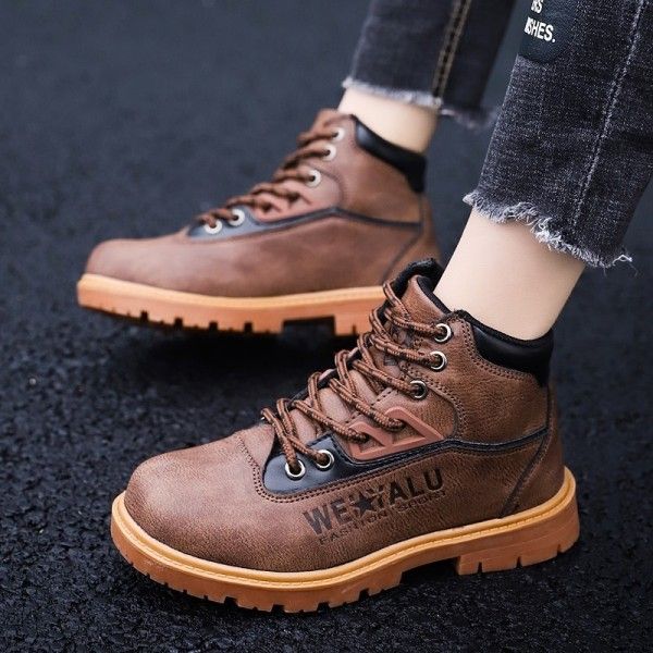 Children's shoes autumn and winter 2019 new children's men's shoes casual shoes a hair substitute Martin boots wholesale
