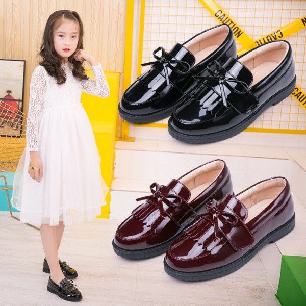 Girls' shoes spring 2020 new children's single sho...