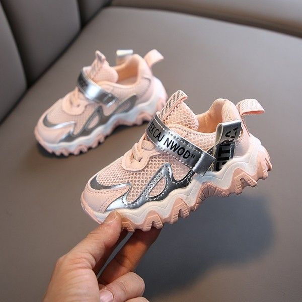 2020 summer new boys and girls' small and medium-sized children's mesh shoes antiskid sneakers baby shoes
