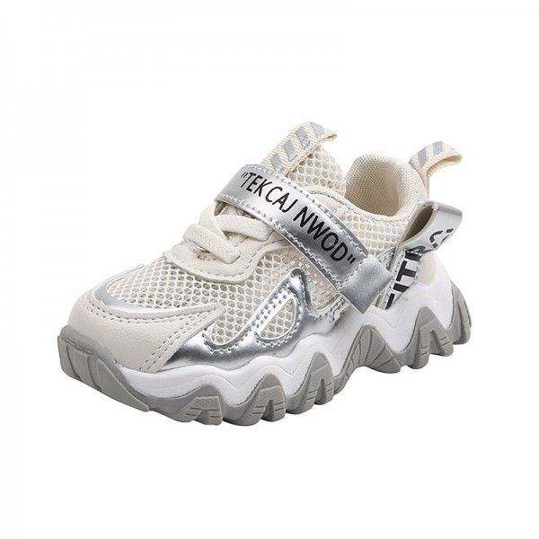 2020 summer new boys and girls' small and medium-sized children's mesh shoes antiskid sneakers baby shoes
