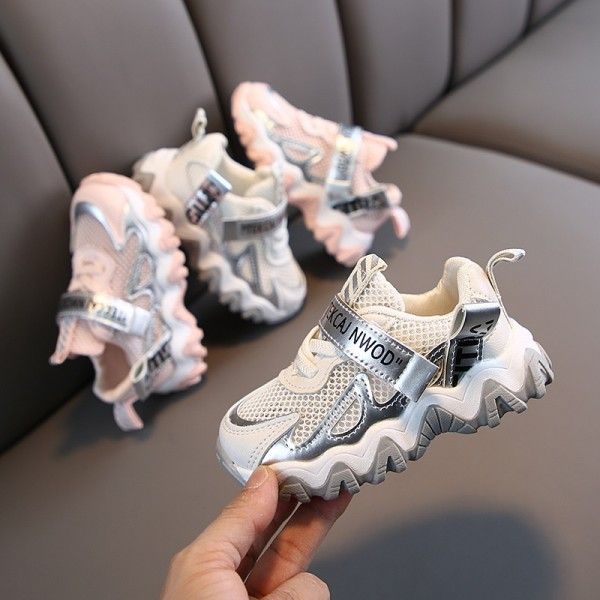 2020 summer new boys and girls' small and medium-sized children's mesh shoes antiskid sneakers baby shoes
