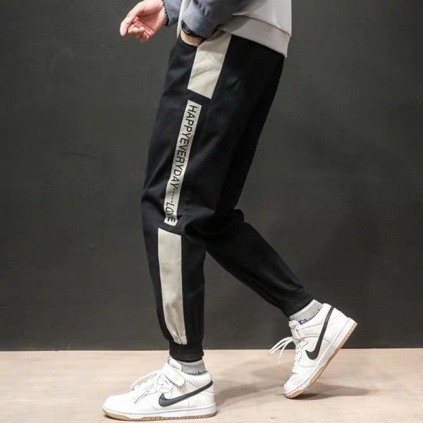 Fashion brand overalls men's 2020 spring trend cas...