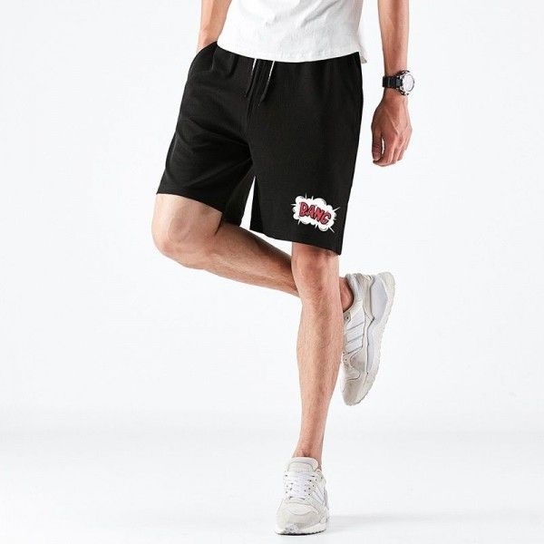 Men's casual shorts summer new youth Korean slim fashion sports running straight tube ant Zou pants
