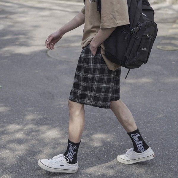 2020 summer Hong Kong trend shorts men's pants cas...