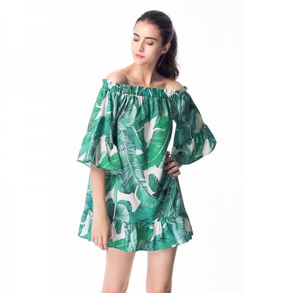 Amazon cross border exclusive one shoulder five sl...