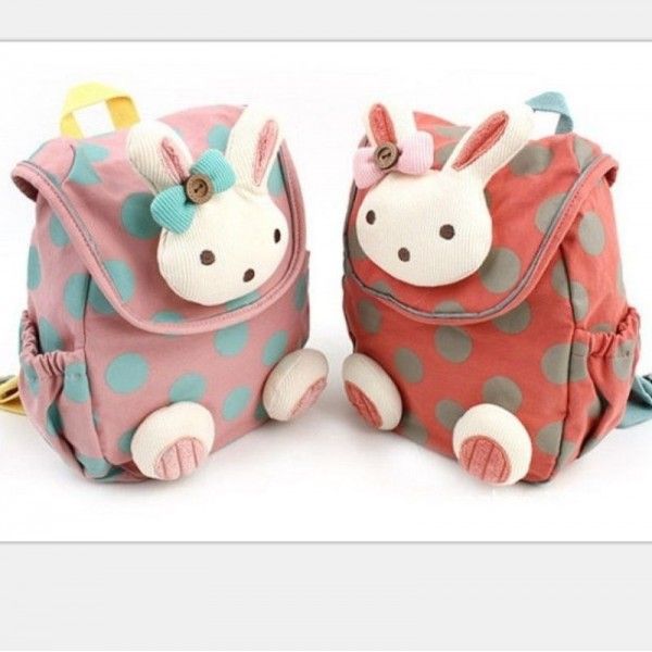 Cross border rabbit kindergarten schoolbag children's lost proof bag backpack schoolbag cotton cartoon Korean toy