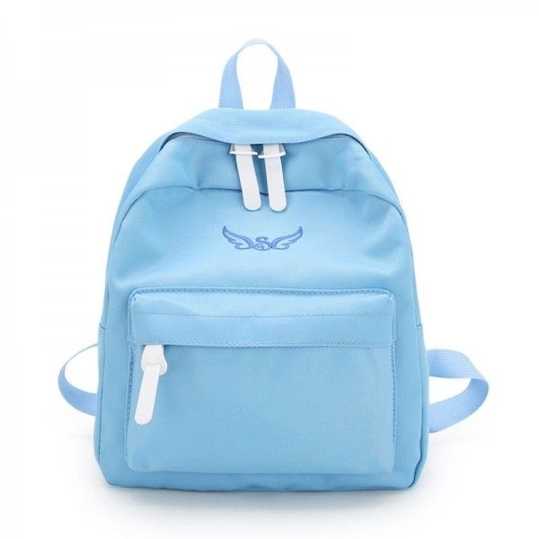 Wholesale children's bag new style Canvas Backpack in spring and summer 2019 kindergarten women's College style 1-5 embroidered schoolbag