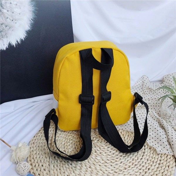 Summer super fire Mini Canvas Backpack for women 2019 new Korean version versatile cute student bag
