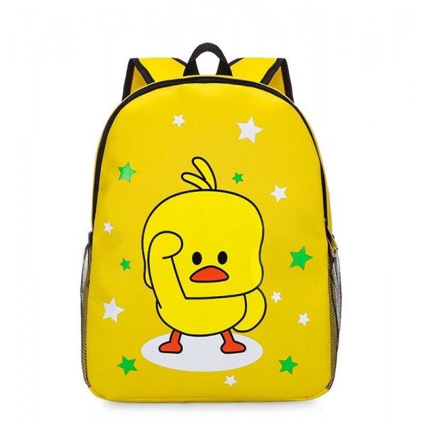 Canvas children's bag kindergarten backpack boys and girls children 3-5-6-8-year-old children's small and medium class schoolbag