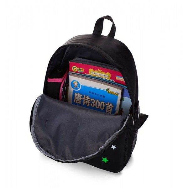 Canvas children's bag kindergarten backpack boys and girls children 3-5-6-8-year-old children's small and medium class schoolbag