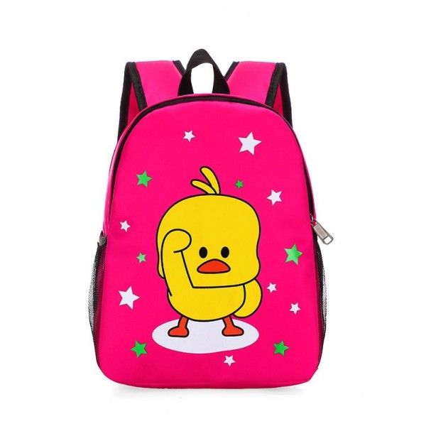 Canvas children's bag kindergarten backpack boys and girls children 3-5-6-8-year-old children's small and medium class schoolbag