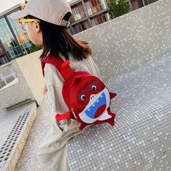 2019 New South Korean children's and girls' mini contrast shark one shoulder slant span small bag wholesale