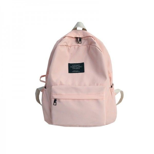 2019 new Korean college style art label student schoolbag Korean new leisure versatile backpack wholesale