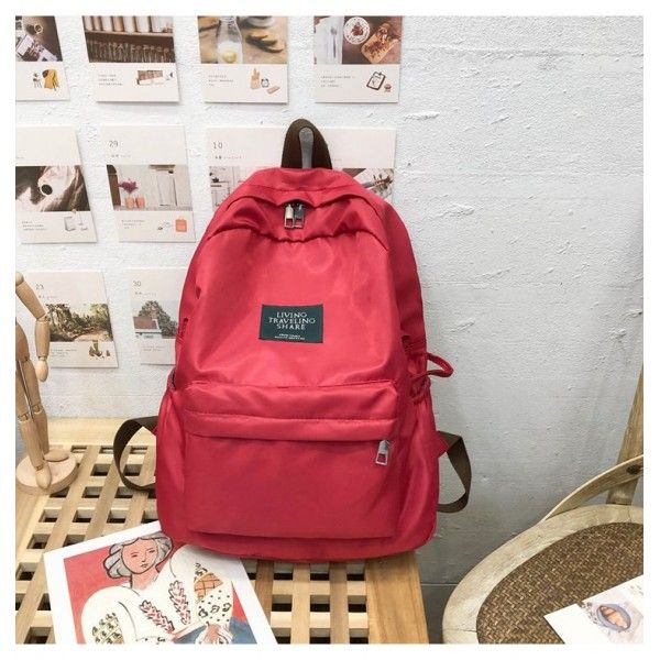 2019 new Korean college style art label student schoolbag Korean new leisure versatile backpack wholesale