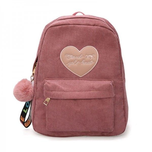 Women 2018 new fashion women's Bag Canvas Backpack women spot wholesale college students' Canvas Backpack