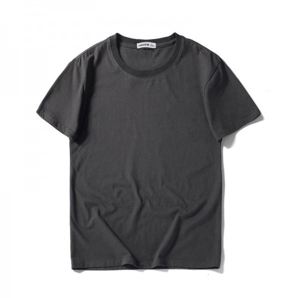 21 combed plain 210g cotton blank short sleeve t-shirt men's T-shirt solid color T-shirt customization 