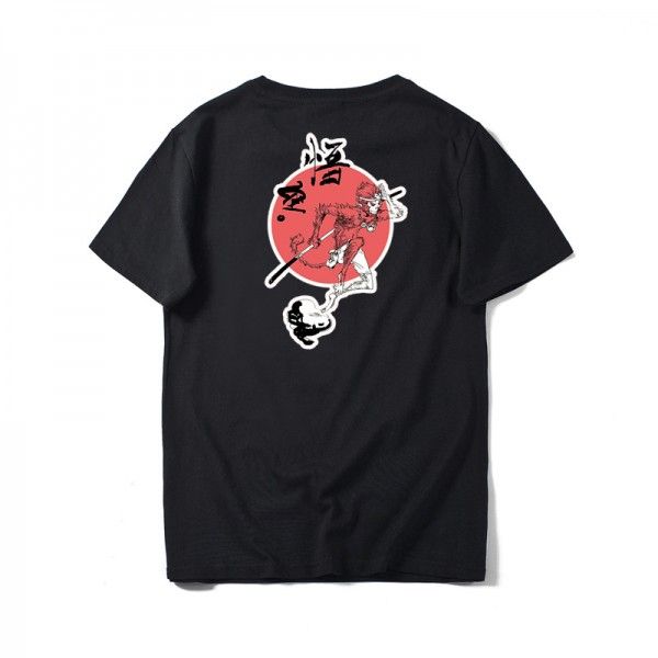 Japanese original fashion brand Wukong printed cotton short sleeve T-shirt youth personality half sleeve T-shirt in summer 2020 