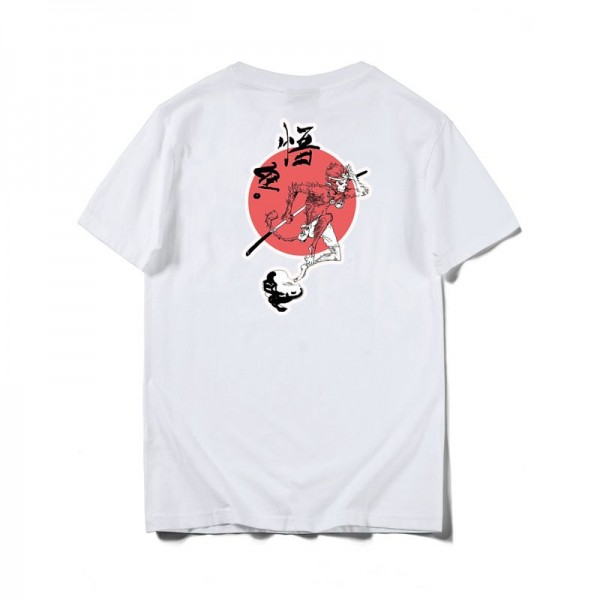 Japanese original fashion brand Wukong printed cotton short sleeve T-shirt youth personality half sleeve T-shirt in summer 2020 