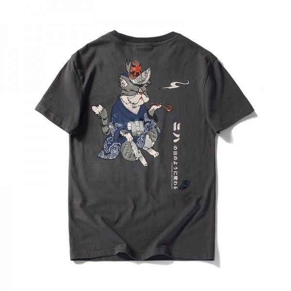 Japanese fashion brand men's short sleeve T-shirt ...