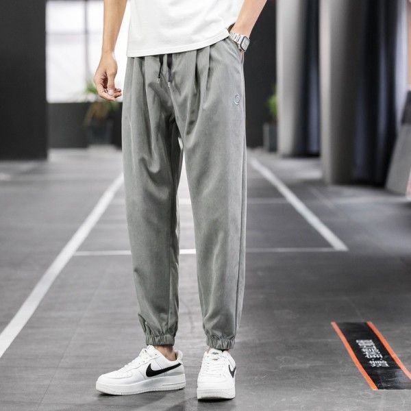 Men's wear Korean casual pants men's loose Trend Sports overalls Harem Pants spring summer 2020 thin 