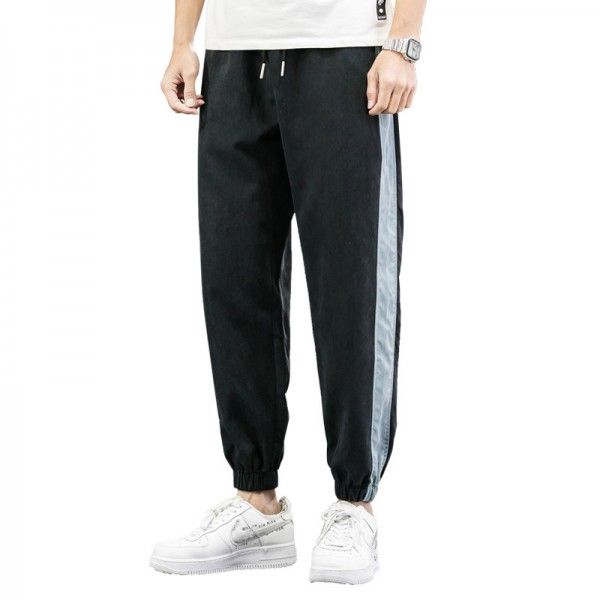 Men's Korean casual pants men's summer thin 2020 Harem Pants oversize loose Trend Sports Capris 