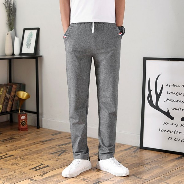 Men's casual pants loose straight pants sports pants youth pants spring and autumn new slim cotton pants men's wear 