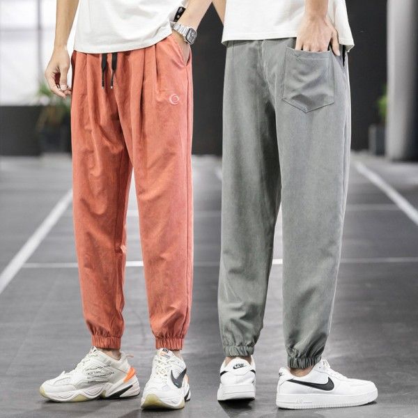 Men's wear Korean casual pants men's loose Trend Sports overalls Harem Pants spring summer 2020 thin 