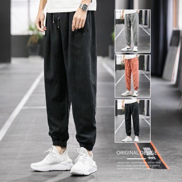 Men's wear Korean casual pants men's loose Trend Sports overalls Harem Pants spring summer 2020 thin 