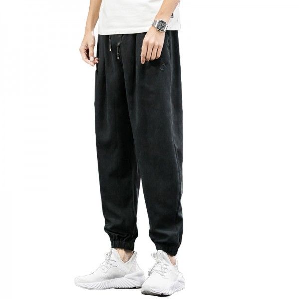 Men's wear Korean casual pants men's loose Trend Sports overalls Harem Pants spring summer 2020 thin 