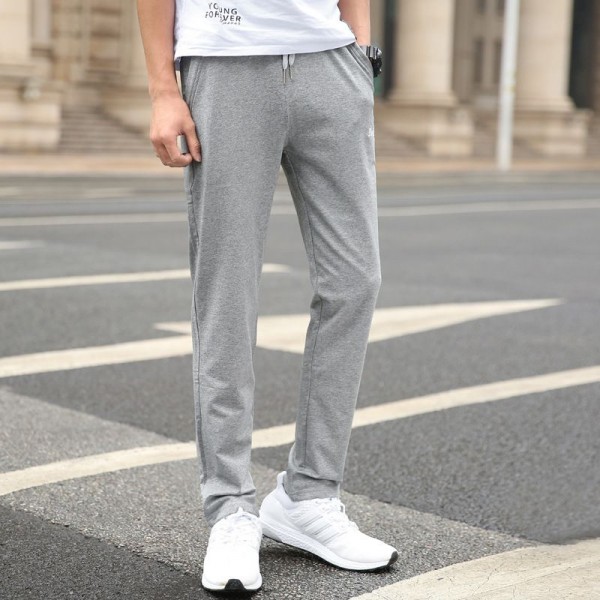 Men's sports pants summer thin loose straight casual pants trend slim student pants floor stand pants 