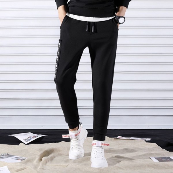 Spring and autumn new stall men's small foot sports casual pants for male students