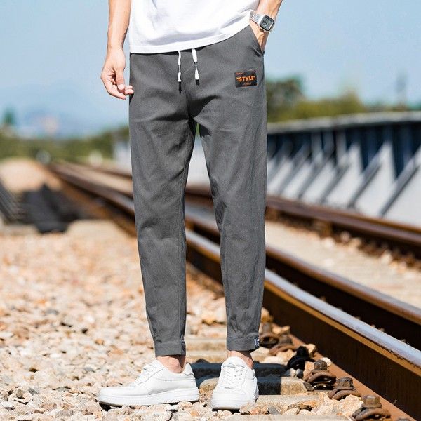 Men's pants casual pants men's 2020 autumn new loo...