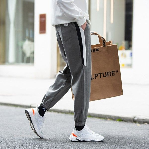 Casual pants men's 2020 spring and Autumn New Korean style fashion versatile men's loose sports Leggings 