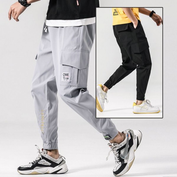 Men's overalls 2020 autumn new products legged sports men's pants Korean Trend loose casual pants men's batch