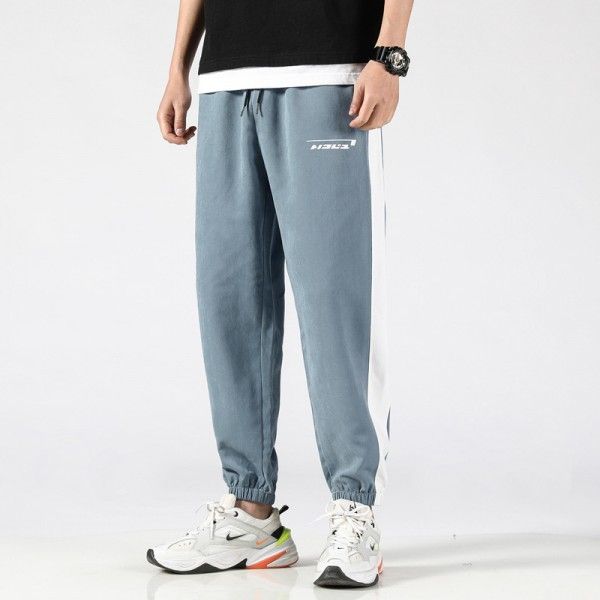 Men's Korean casual pants men's summer thin 2020 Harem Pants oversize loose Trend Sports Capris 