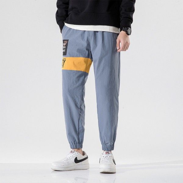 Autumn and winter 2020 new style Leggings men's Korean fashion Harun versatile loose sports Capri men's casual pants 