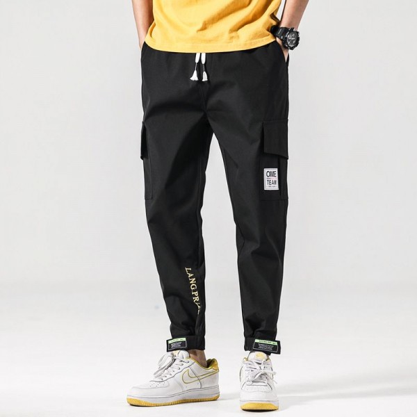 Men's overalls 2020 autumn new products legged sports men's pants Korean Trend loose casual pants men's batch