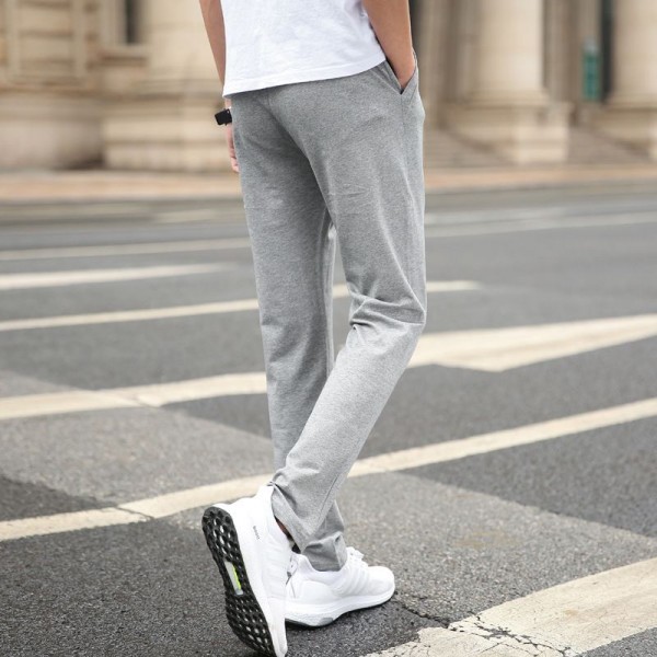 Men's sports pants summer thin loose straight casual pants trend slim student pants floor stand pants 