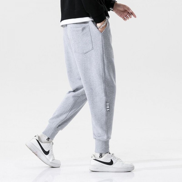 Men's casual sports pants printed running large fall 2020 new trend pants men's Long Pants Capris 