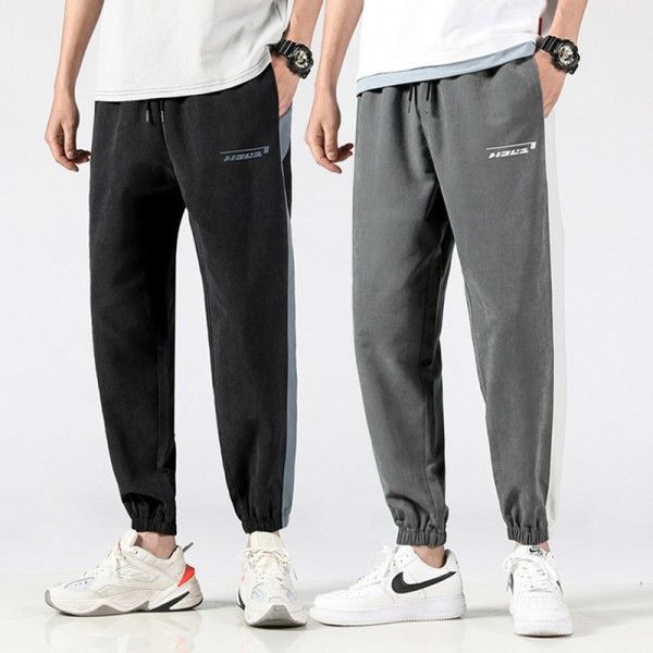 Men's Korean casual pants men's summer thin 2020 Harem Pants oversize loose Trend Sports Capris 